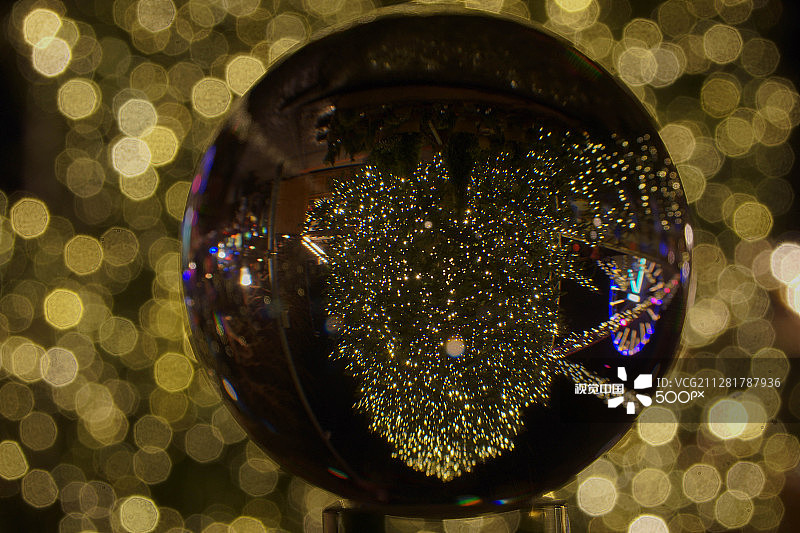 圣诞节水晶球图片素材