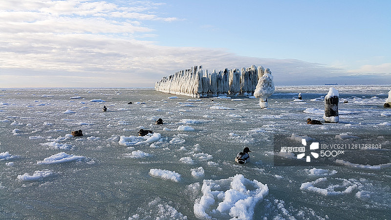 冬季的波罗的海图片素材