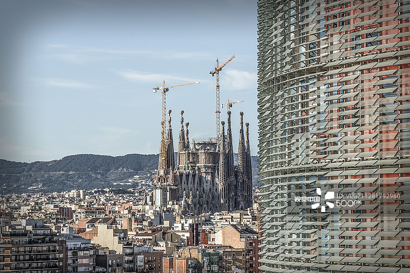 巴塞罗那圣家族教堂图片素材
