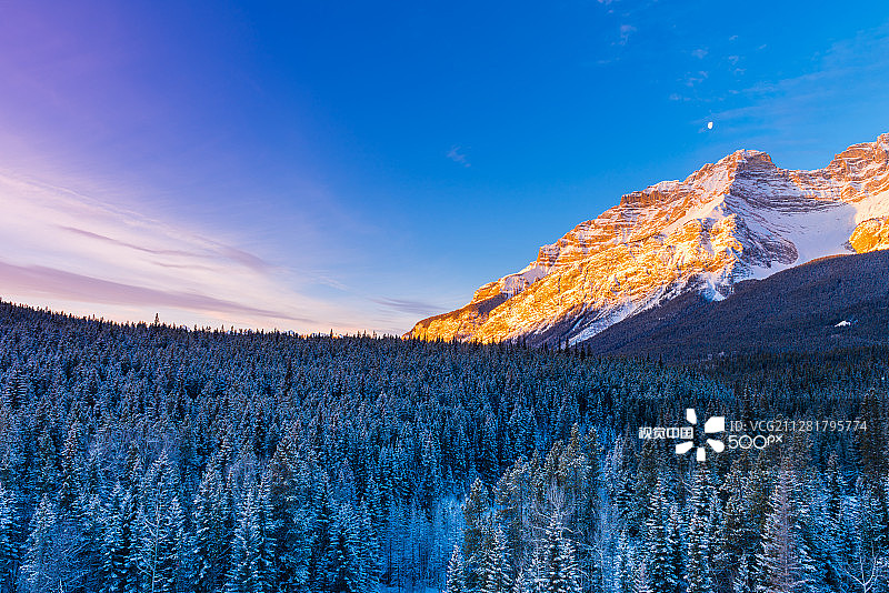 班夫日出图片素材