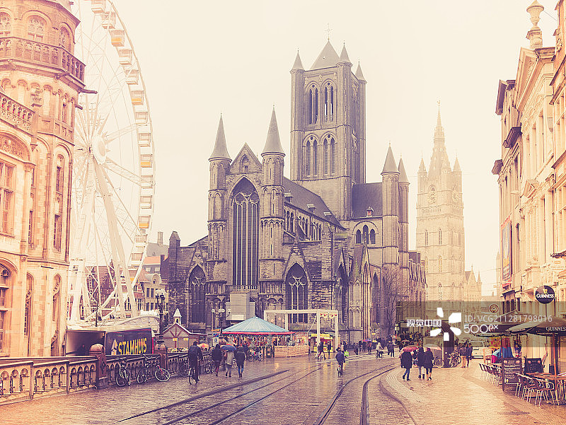 比利时根特市中心景观图片素材