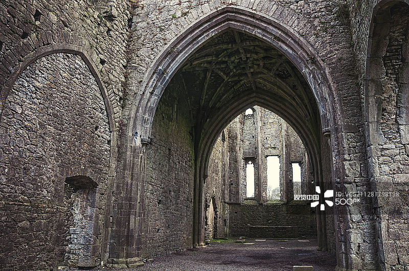 卡舍尔的霍尔修道院，爱尔兰图片素材