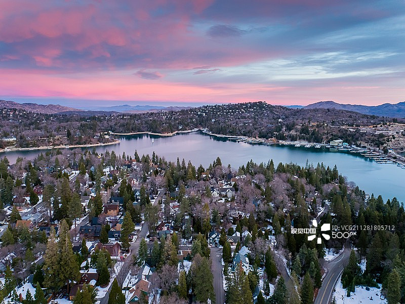 箭头湖图片素材