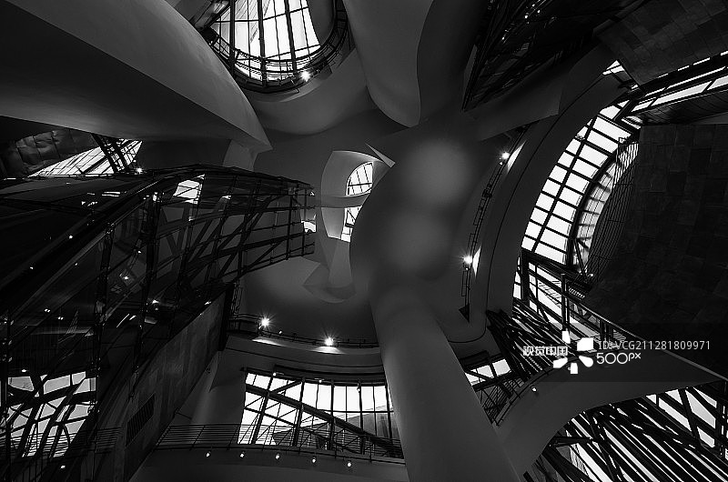 钛金属迷宫图片素材