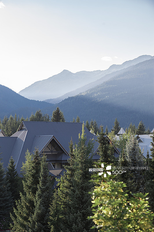 不列颠哥伦比亚省惠斯勒的日出图片素材