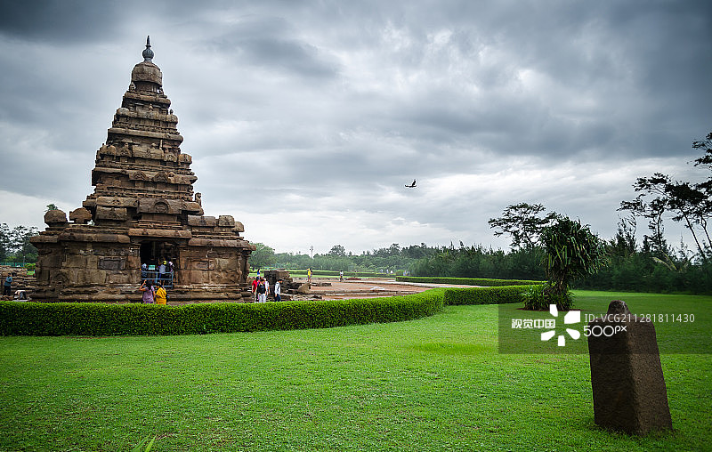 马哈巴利普拉姆海滨寺庙图片素材
