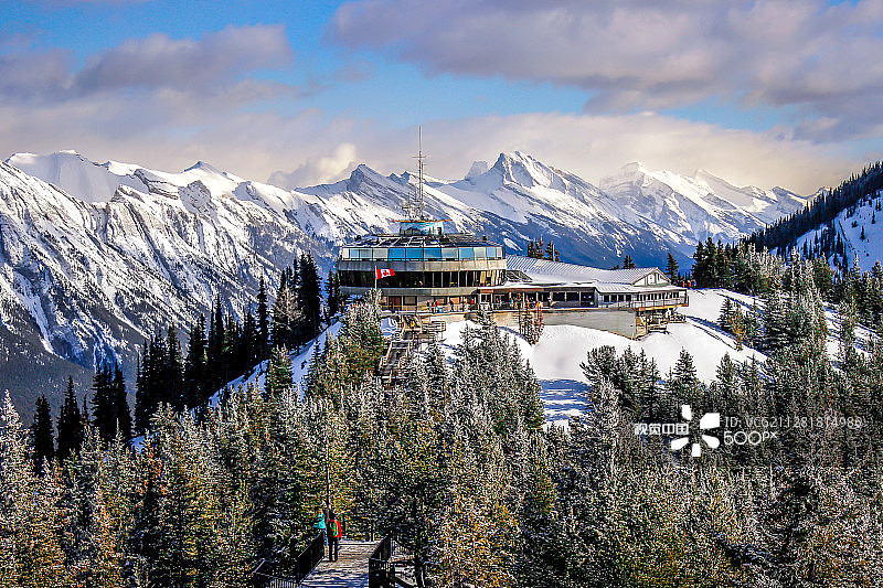 班夫峰顶图片素材