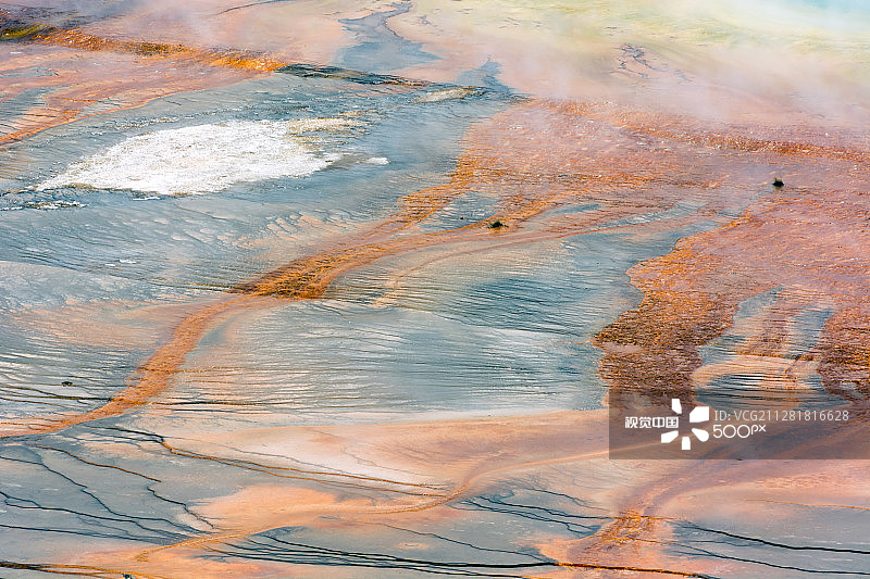 大棱镜温泉特写图片素材