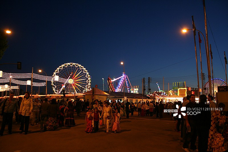 西班牙塞维利亚的集市图片素材