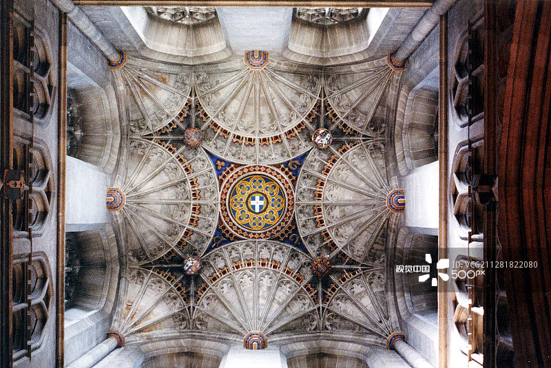 坎特伯雷大教堂天花板图片素材