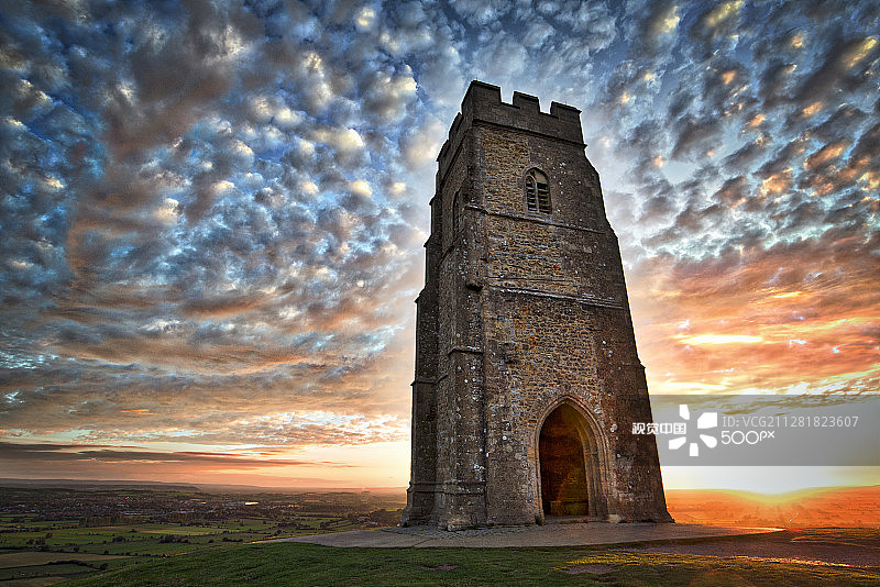 格拉斯顿伯里山图片素材