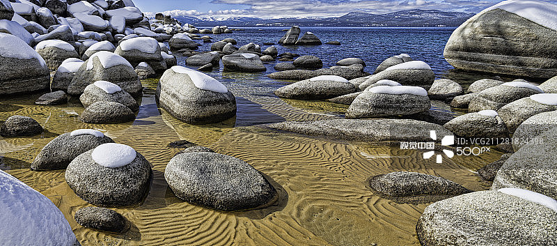 沙港的色彩和纹理图片素材