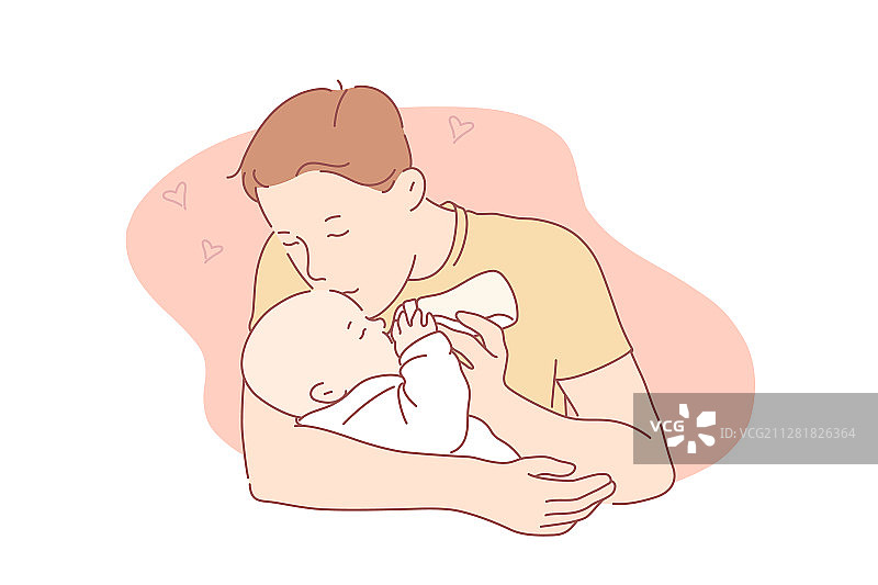 爱，父爱，家庭关怀理念图片素材