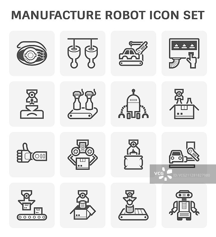 机器人生产图标图片素材