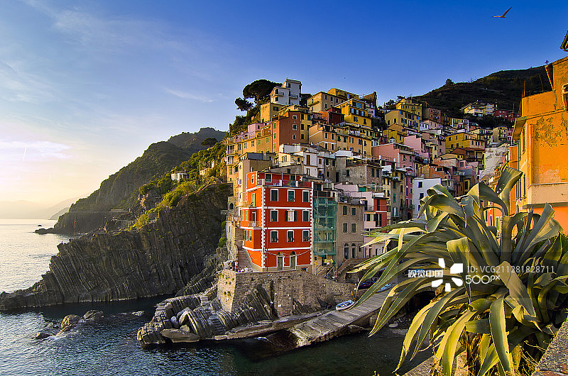 里奥马焦雷的日落图片素材