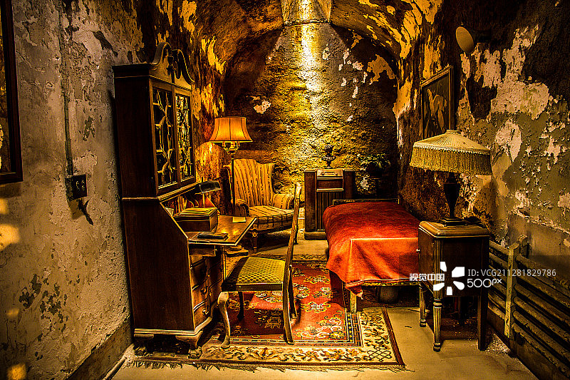 艾尔·卡彭的牢房图片素材