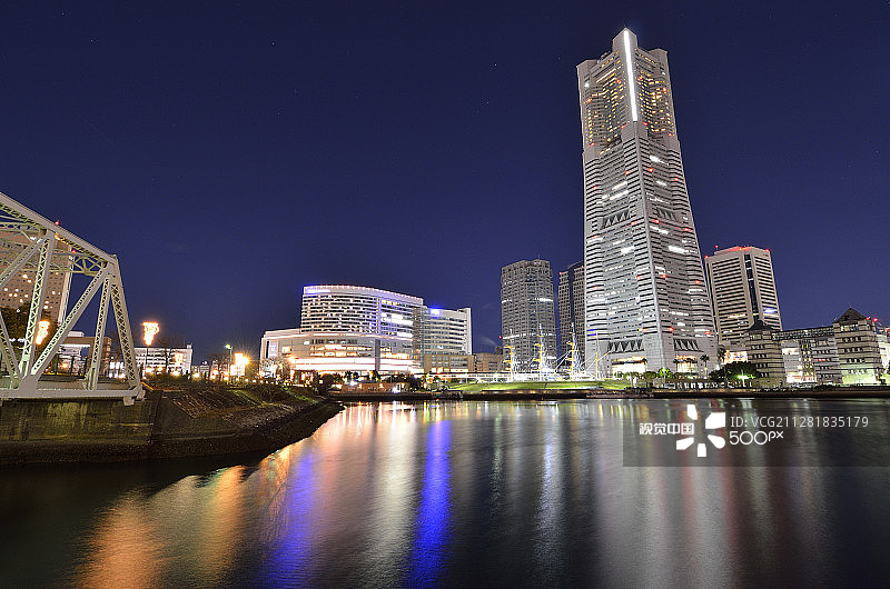 横滨冬季之夜图片素材