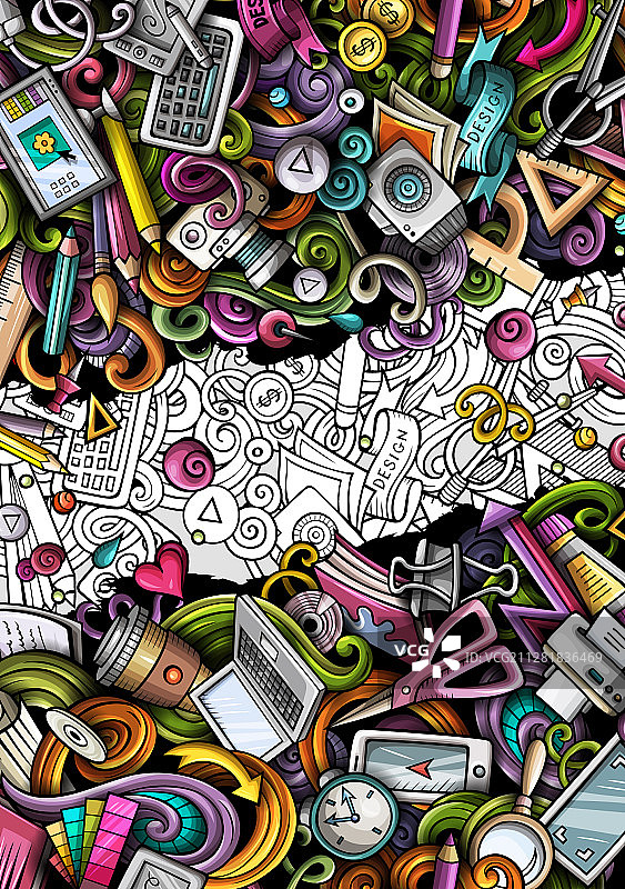 设计师手绘涂鸦banner卡通图片素材