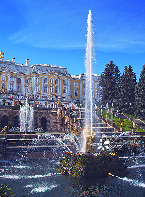 俄罗斯的彼得戈夫图片素材