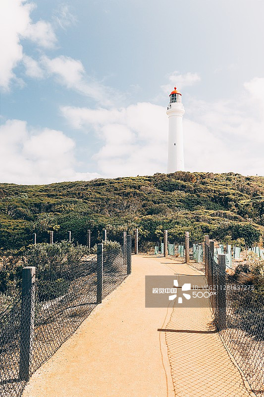 通往斯普利特角灯塔的小路图片素材