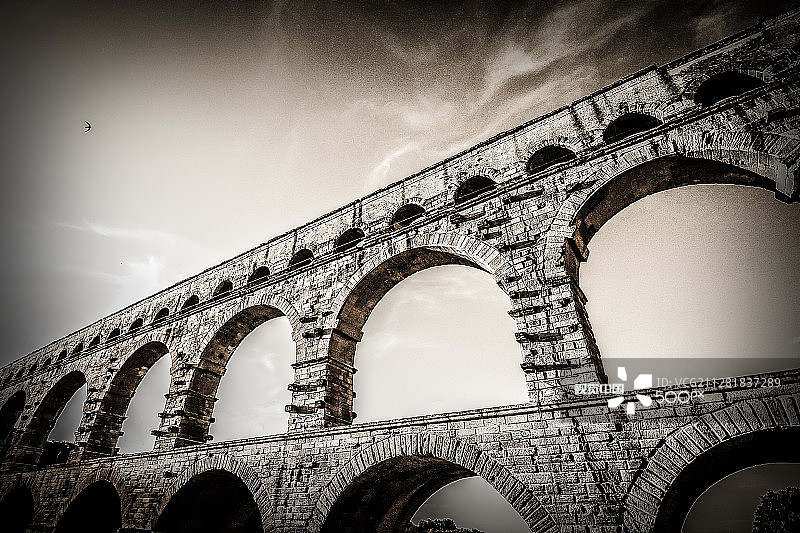 加尔桥图片素材