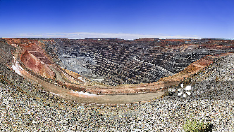 西澳大利亚超级矿坑全景图片素材