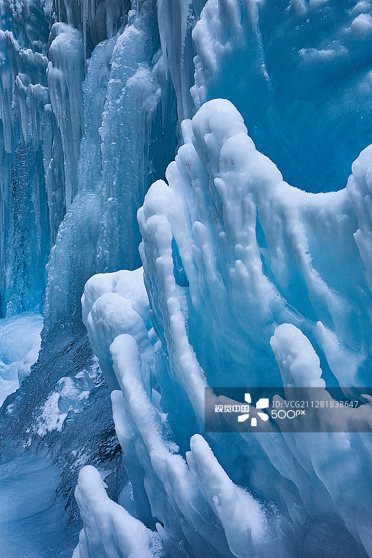 马琳峡谷中的抽象冰图片素材