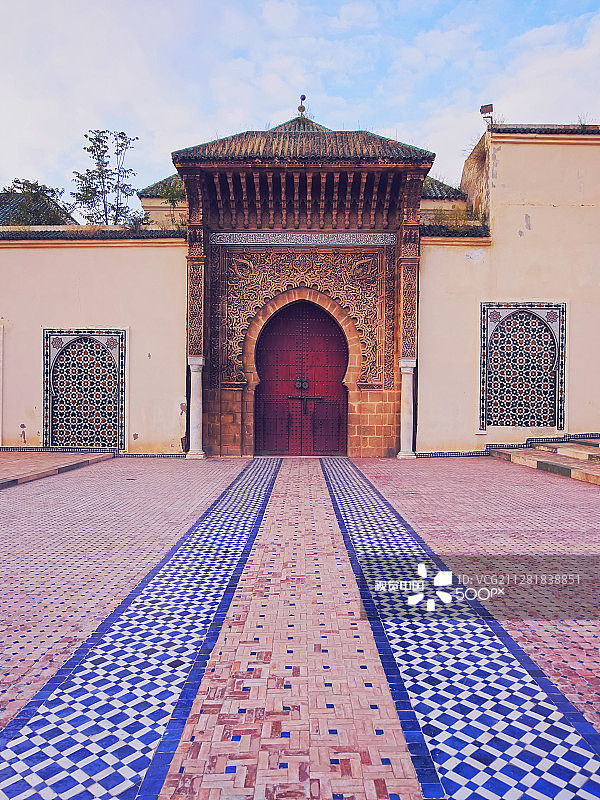 摩洛哥梅克内斯的穆莱·伊斯梅尔陵墓图片素材