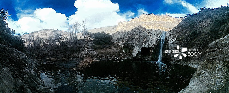 天堂瀑布图片素材