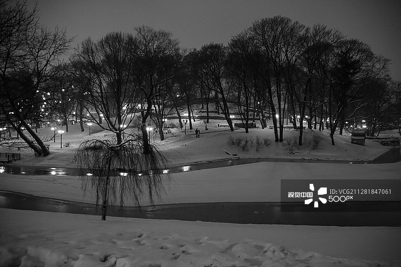 冬季长廊图片素材