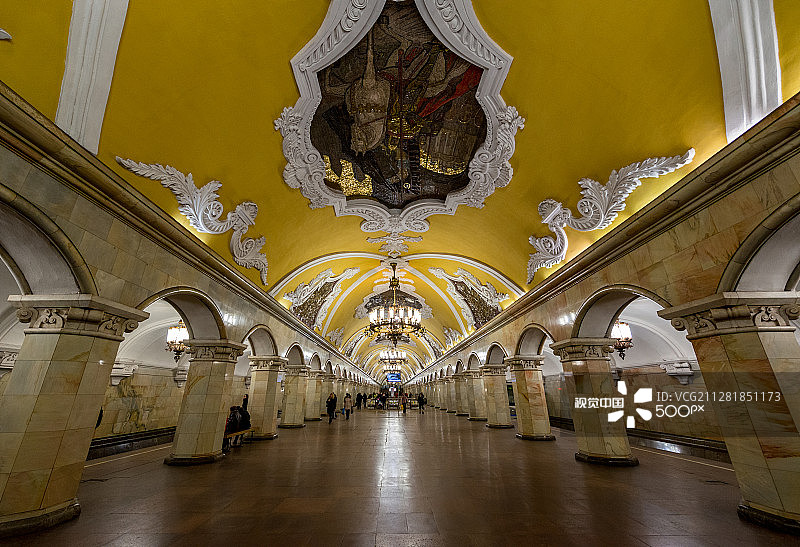 莫斯科地铁图片素材