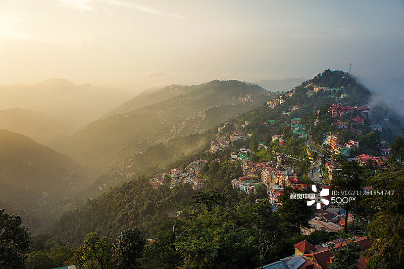 西姆拉日落图片素材