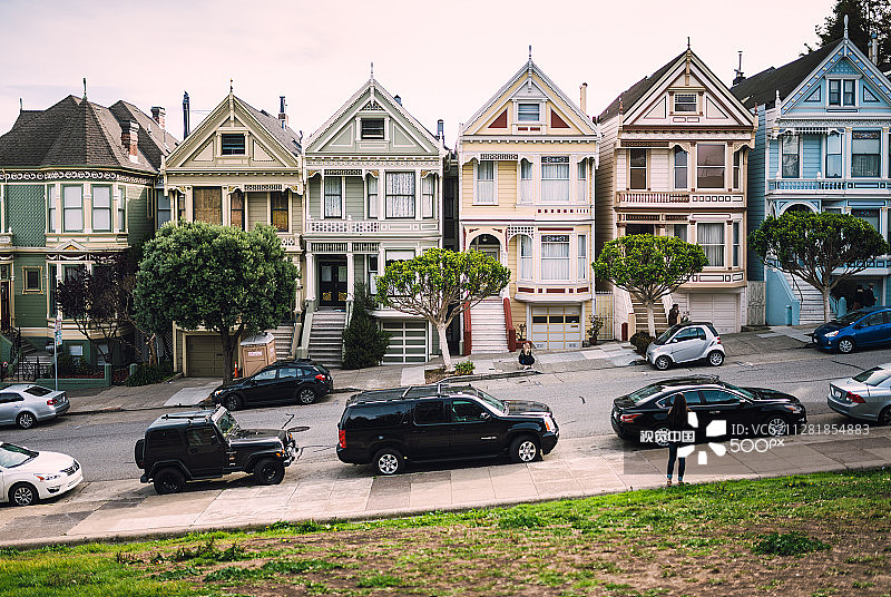 旧金山阿拉莫广场景观图片素材