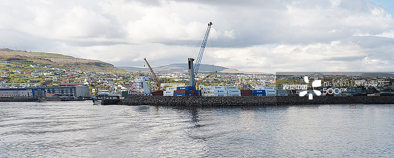 托尔斯港海港全景图片素材