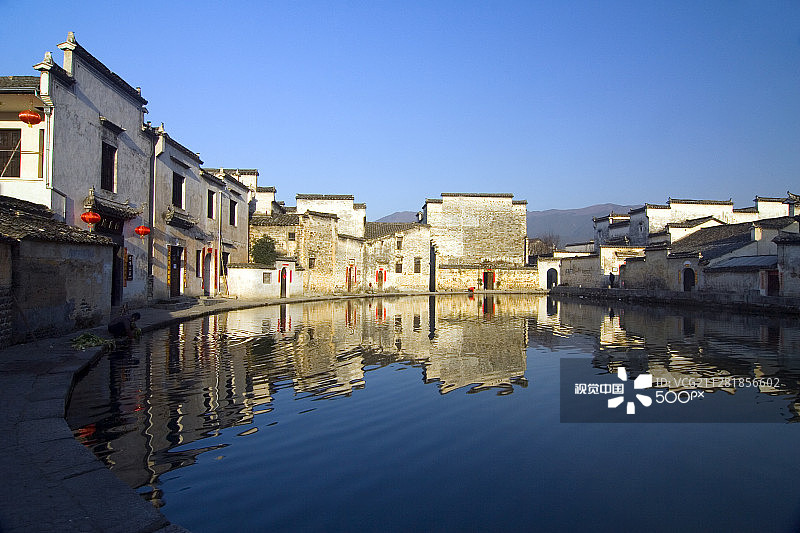 宏村 V图片素材