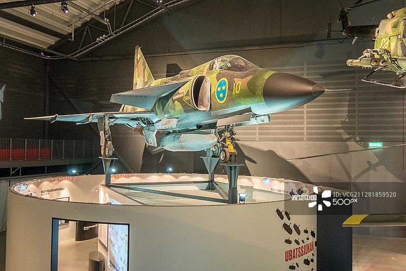 萨博37雷式战斗机 - 瑞典空军博物馆图片素材