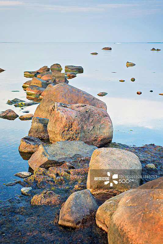 波罗的海的石头美景图片素材