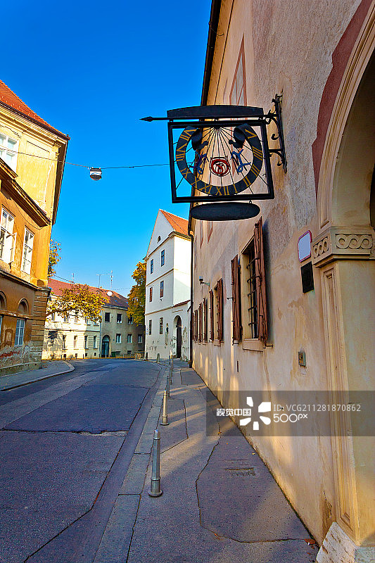 萨格勒布上城老街图片素材