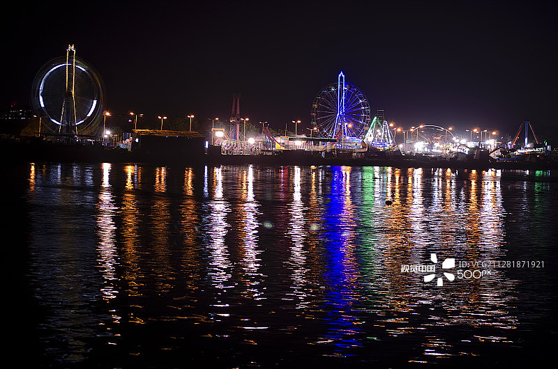 印度金奈岛屿游乐场丰收节图片素材