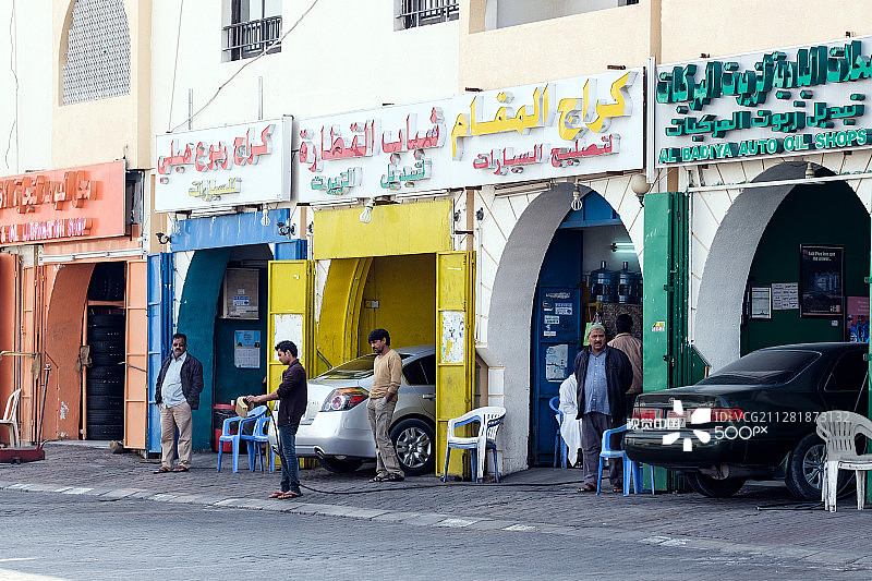 汽车修理店，阿莱茵，阿联酋图片素材