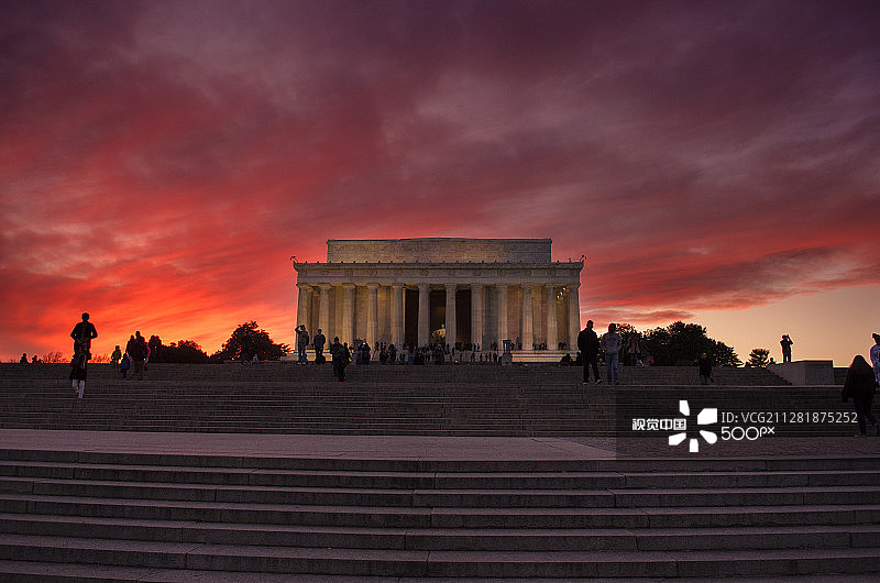 林肯纪念堂图片素材