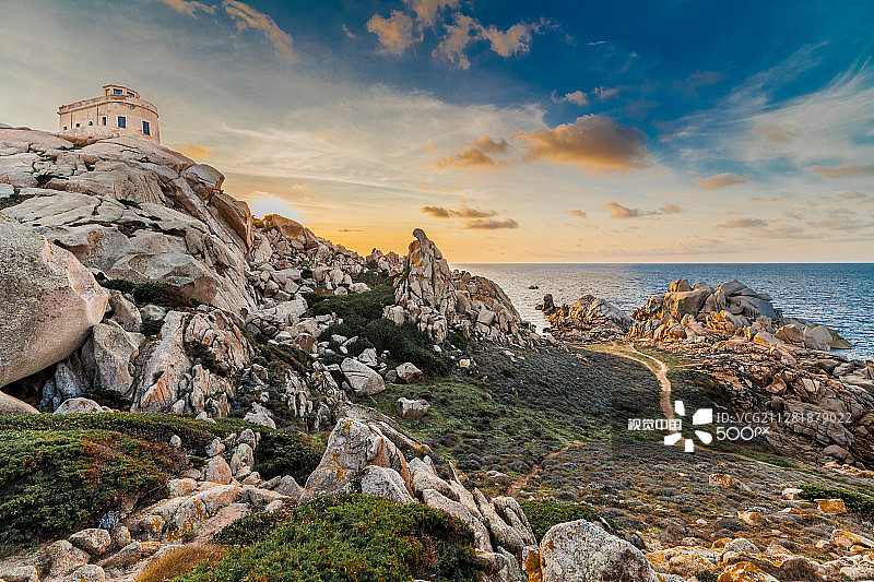 撒丁岛特斯塔角图片素材