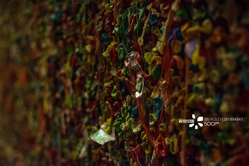 口香糖墙图片素材