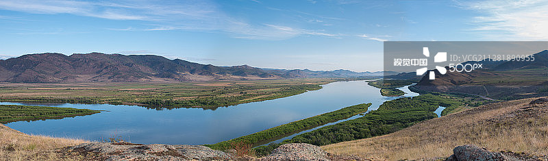 西伯利亚色楞格河图片素材