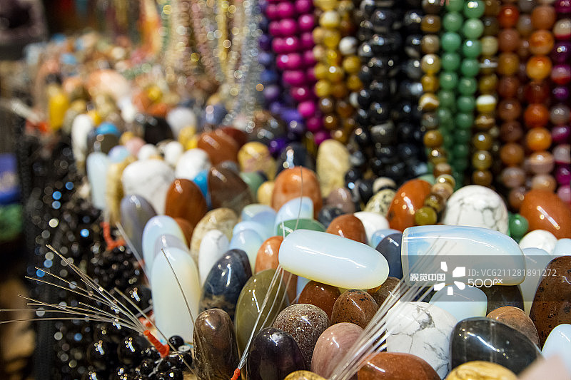 阿拉伯区的纪念品商店图片素材