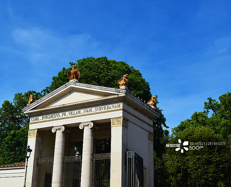 博尔盖塞别墅大门图片素材