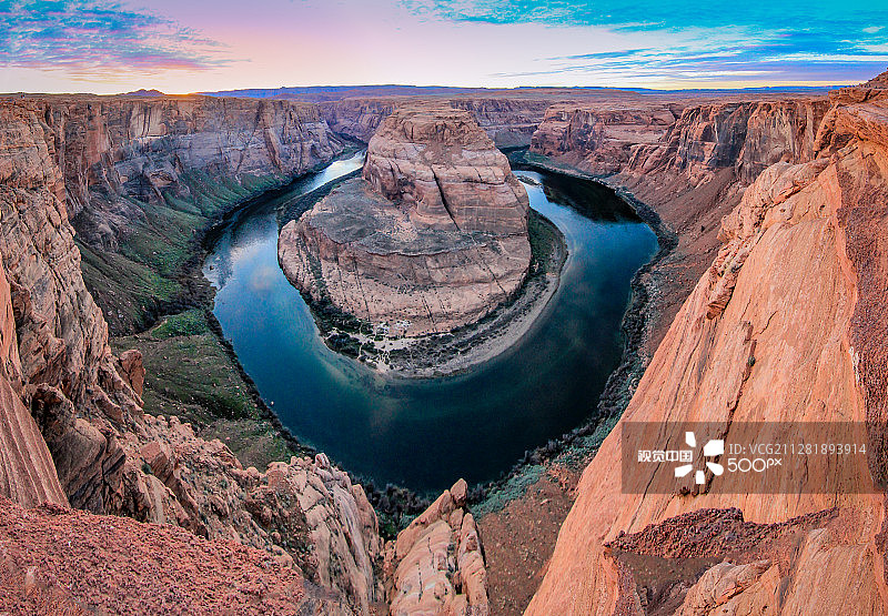 科罗拉多河的马蹄湾图片素材