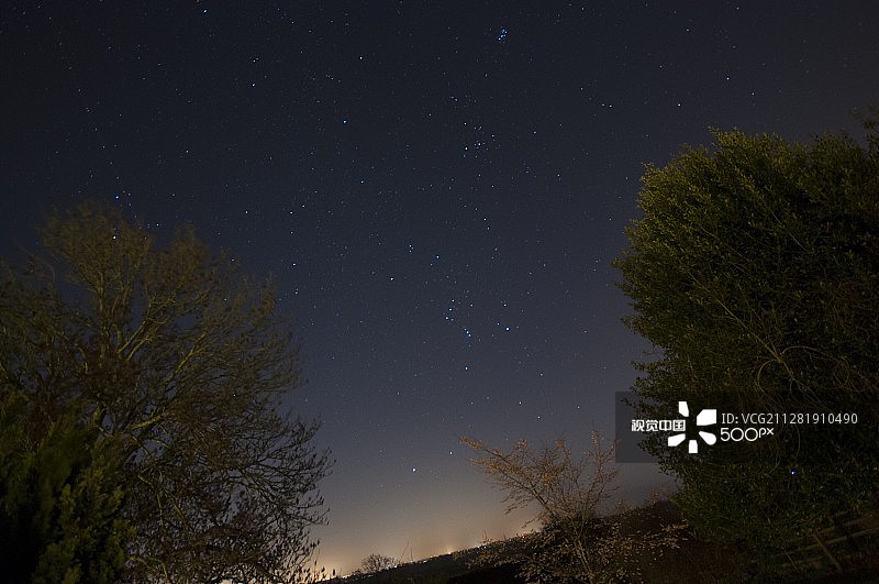 夜空中的猎户座图片素材