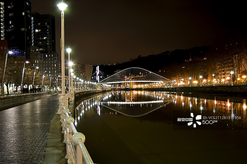 祖比祖里桥夜景图片素材