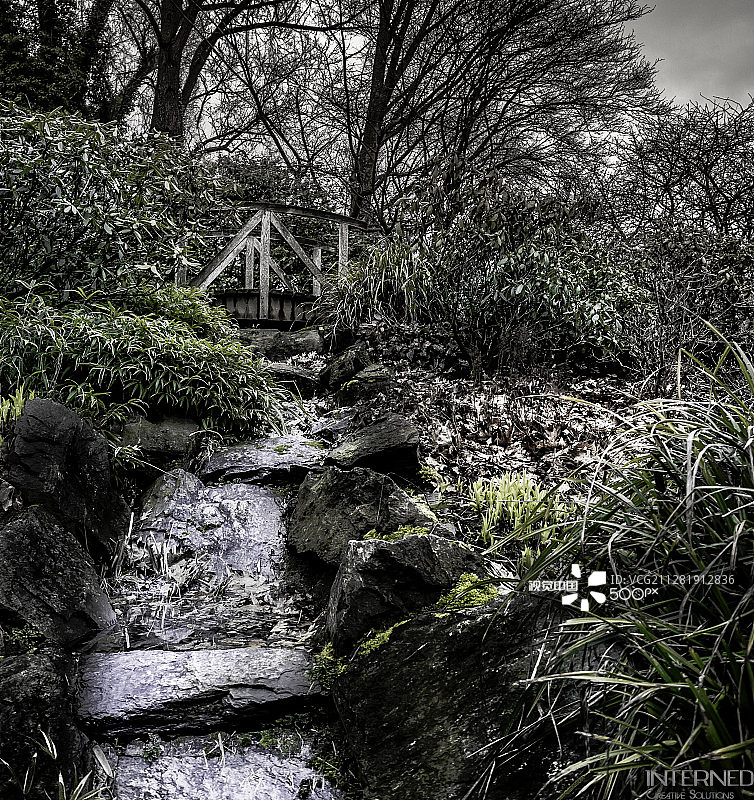 小河上的小桥图片素材